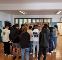MESA DIVULGATIVA EN EL IES BLAS CABRERA FELIPE