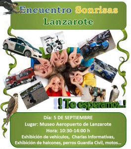 Cartel Encuentro Sonrisas Lanzarote