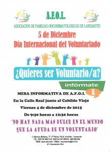 Cartel Dia del Voluntariado
